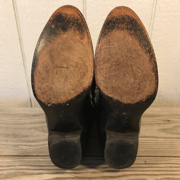 Dan Post Mens Black Leather Milwaukee Cowboy Western Boots Sz 10.5 EW DP2110R - Picture 7 of 13